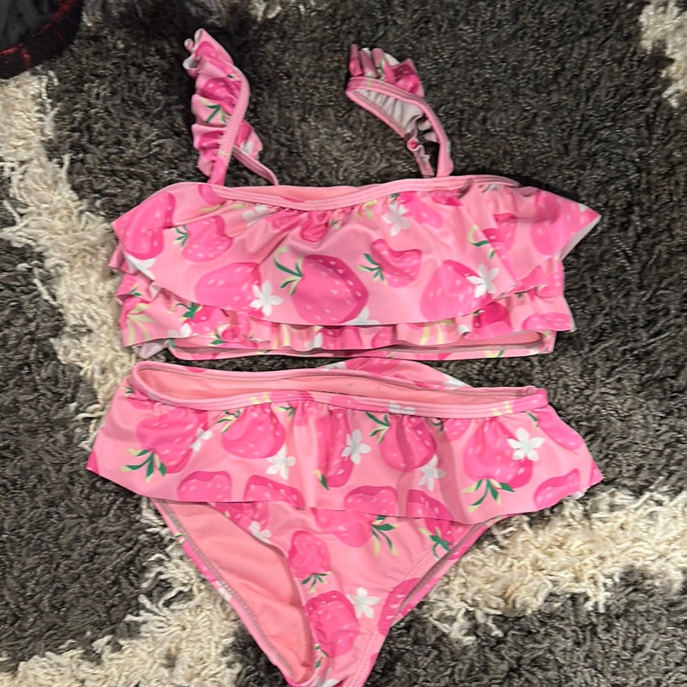 Cynthia Rowley Pink Strawberry Bikini Set